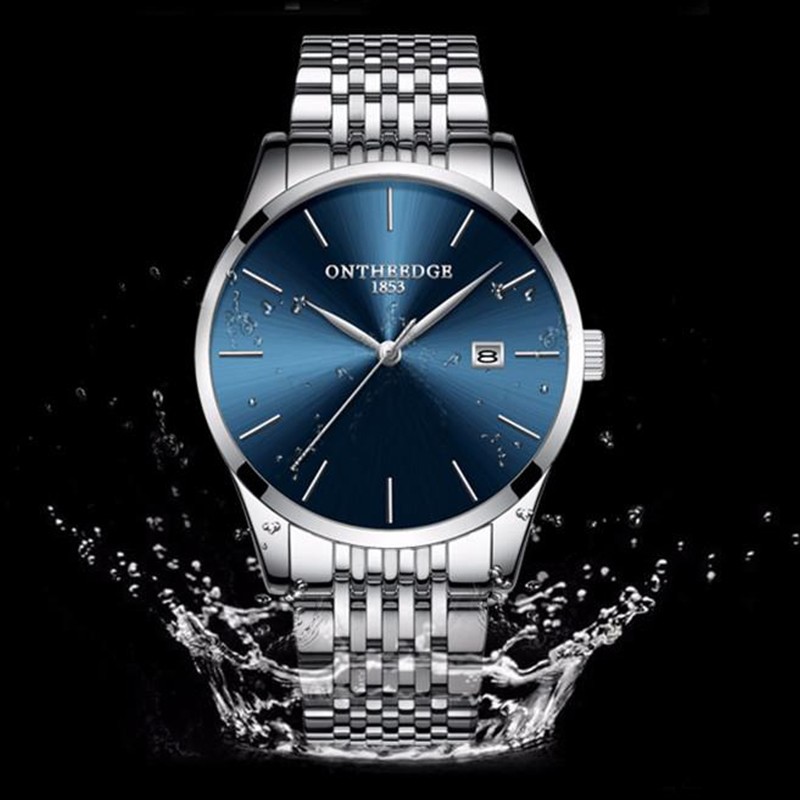 ONTHEEDGE RZY023 Men s Business Watches Date Waterproof 7mm Ultra